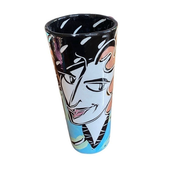 VTG Jude Odell Studio Pottery - 1990’s Ceramic Art Signed - two sided Face Vase - Picture 2 of 9